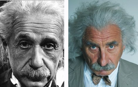 Pavel Zedníček jako geniální Einstein.