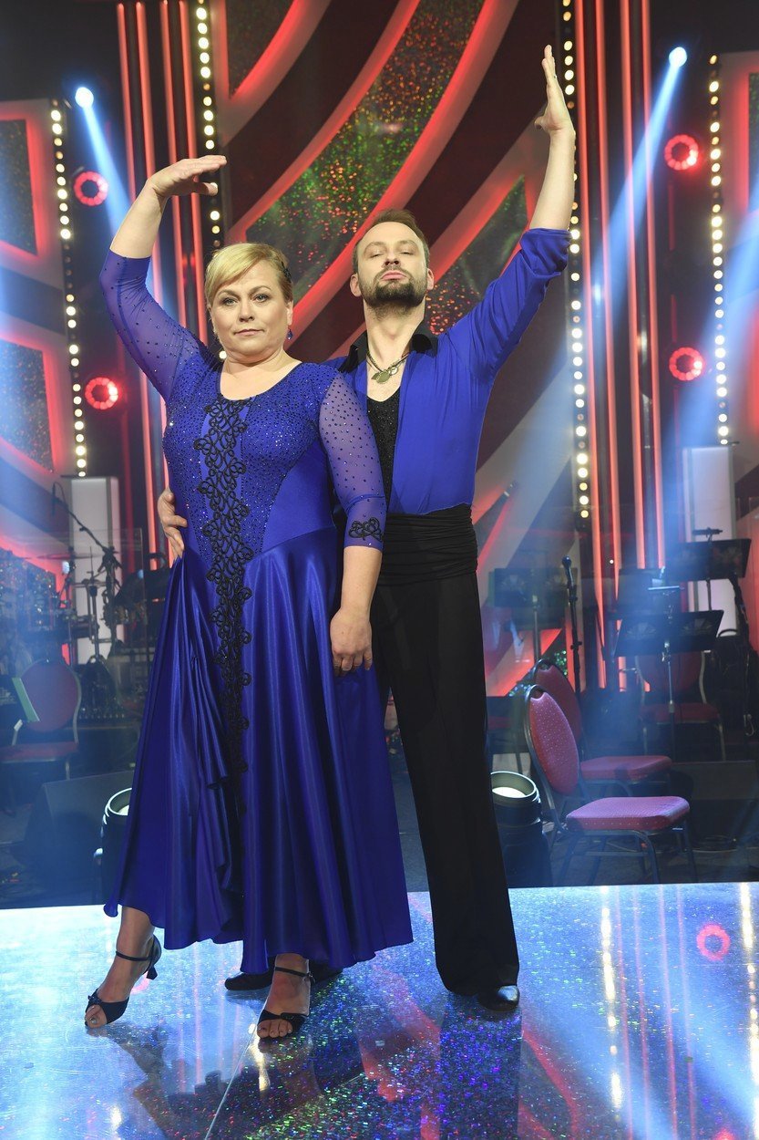 Pavla Tomicová s Markem Dědíkem na finále StarDance