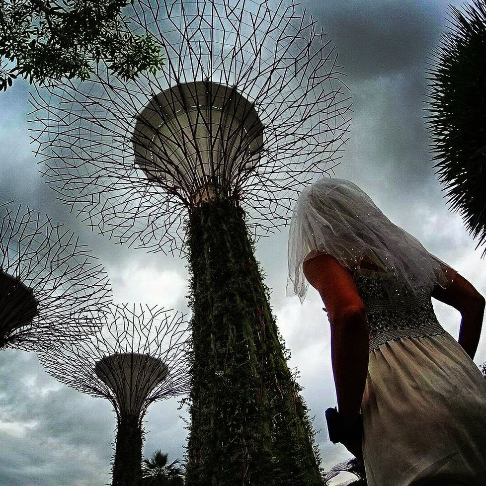 Nevěsta na útěku Pavlína Melicharová cestuje po světě: Singapur, Gardens by the Bay.