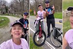 Pavlína Pořízková 3 měsíce po operaci kyčlí na kole