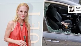 Iva Pazderková ukázala vykradené auto.