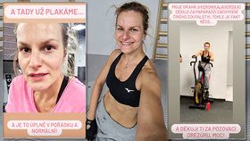 Iva Pazderková se chystá na soutěž Bikini Fitness.