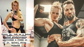 Iva Pazderková před soutěží Bikini fitness