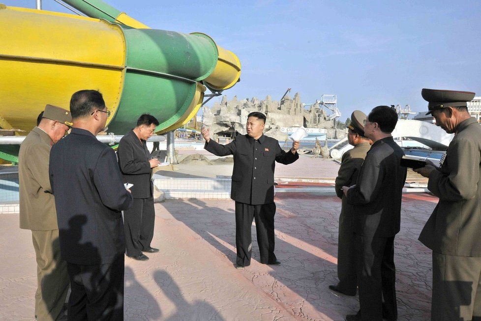 Stavbu akvaparku nakázal Kim Čong-un