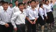 Studenti v Pchjongjangu