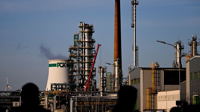 Rafinérie PCK Schwedt je závislá na ruské ropě.