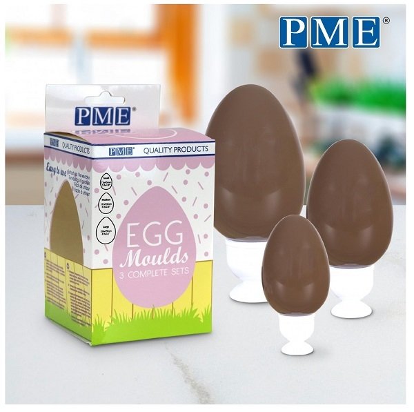 Sada 3 ks plastových forem na výrobu čokoládových vajec, sladke-peceni.cz, 359 Kč