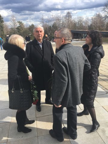 Miroslav Donutil s manželkou Zuzanou a hudebním skladatelem Milošem Štědroněm.