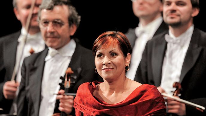 Mezzosopranistka DAGMAR PECKOVÁ na zahájení festivalu Mahler Jihlava 2010