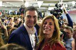 Španělský premiér Pedro Sánchez a jeho manželka Begoña Gómez