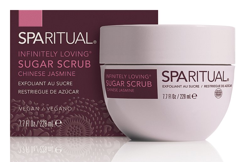 SpaRitual, cukrový peeling s čínským jasmínem, 1041 Kč, koupíte na www.sparitual.eu