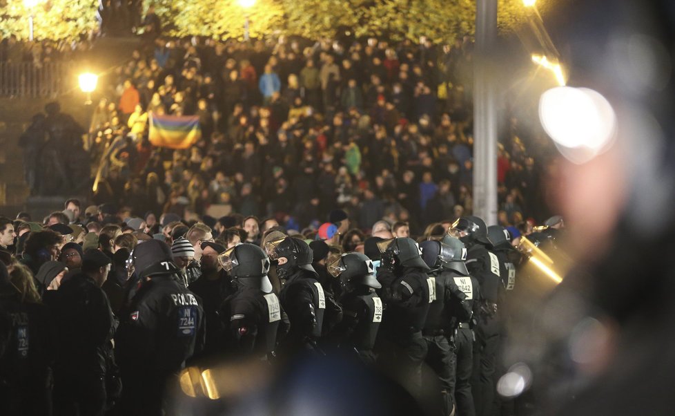 Demonstrace Pegidy v německých Drážďanech