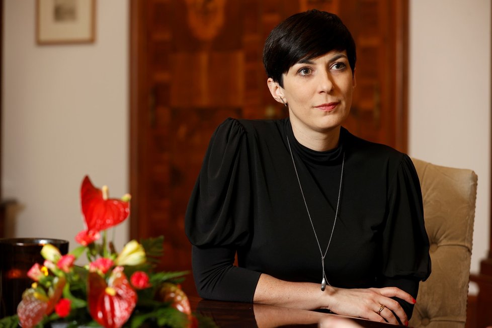 Předsedkyně Sněmovny Markéta Pekarová Adamová (TOP09) během rozhovoru pro Blesk Zprávy (30.1.2023)