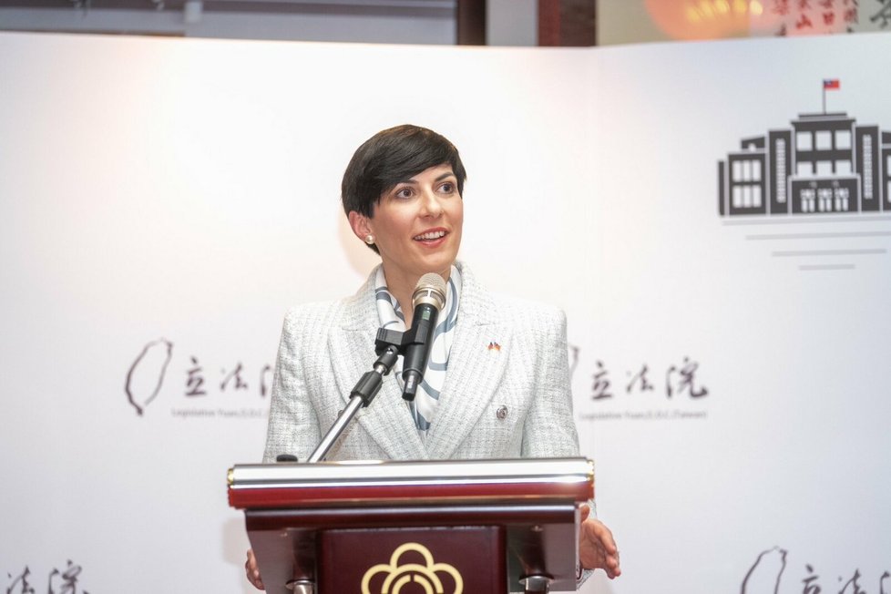 Předsedkyně Sněmovny Markéta Pekarová Adamová (TOP 09) přicestovala na Tchaj-wan (25.3.2023).
