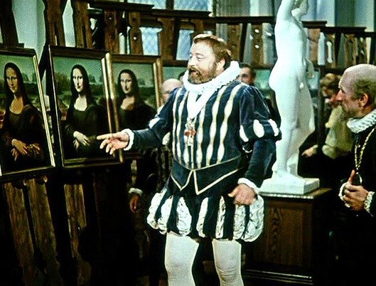 Jan Werich ve filmu Císařův pekař a pekařův císař, ve kterém si zahrál Rudolfa II.