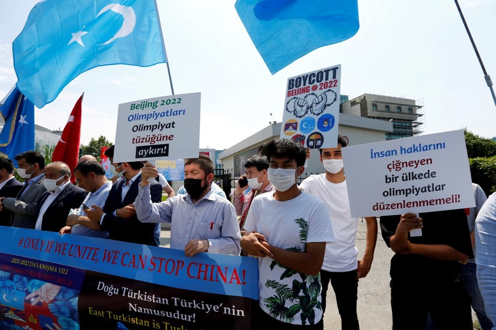 Ujgurská výzva k bojkotu pekingské olympiády.