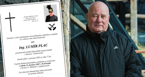 Ve věku 77 let zemřel dlouholetý ředitel areálu Landek Park - Hornické muzeum v Ostravě-Petřkovicích Lumír Plac (†77)