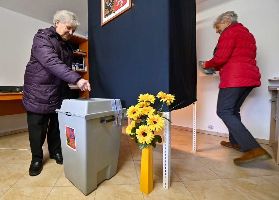 Prezidentské volby ve Vysoké Lhotě na Pelhřimovsku (13.1.2022)