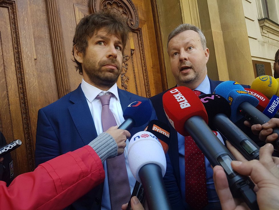 Ministři hnutí ANO: Robert Pelikán a Richard Brabec