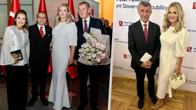 Babišovi po dlouhé době opět spolu: Monika na turecké ambasádě v šatech z inaugurace?