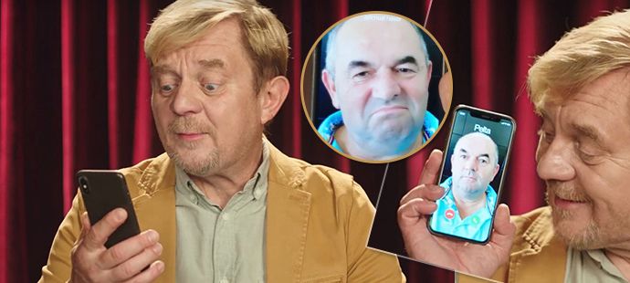 Usměvavý Miroslav Pelta si zahrál v reklamě s Petrem Čtvrtníčkem