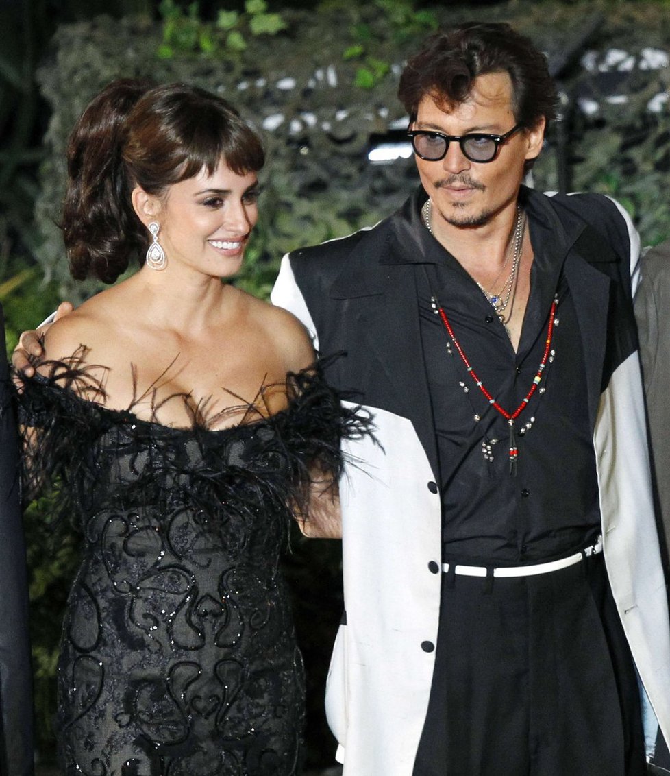 Johnny Depp šel Penélope za kmotra, když dostala svoji hvězdu na Chodníku slávy