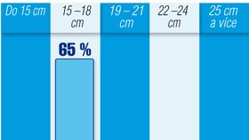 Jaká je podle vás optimální velikost ztopořeného penisu?