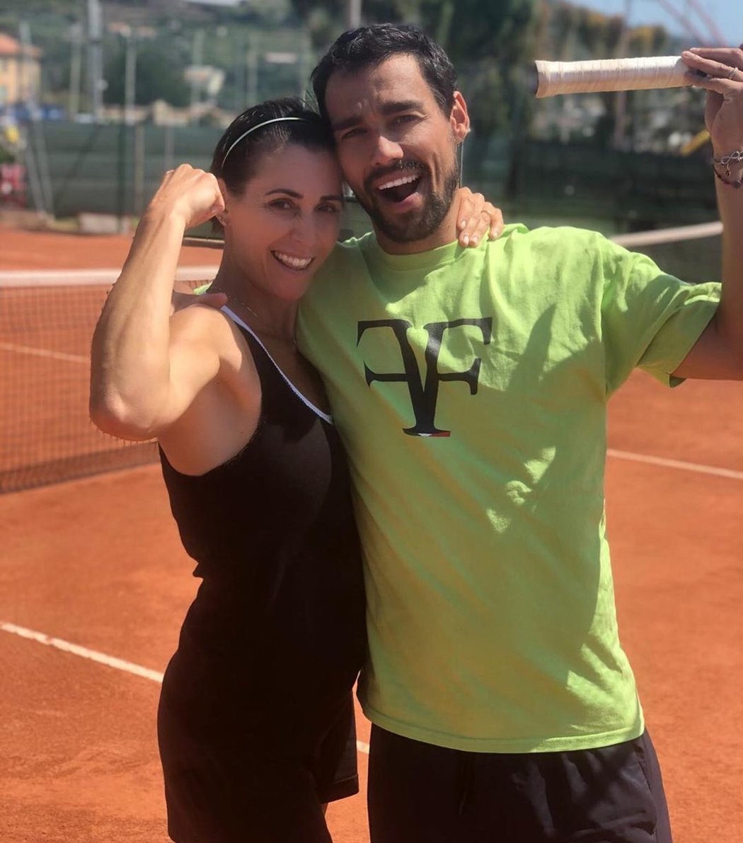Dokonalá tenisová dvojka Flavia Pennettaová a Fabio Fognini