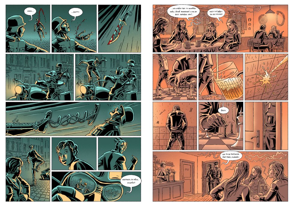 Takto vypadá komiksová variace Marka Bergera ohledně osudů postavy legendárního Péráka.