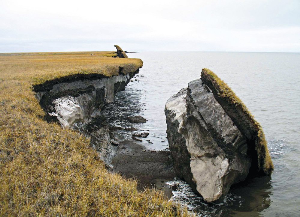 V důsledku klimatických změn dochází k tání permafrostu a ke změnám přirozeného životního prostředí