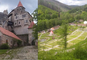 U hradu Pernštejn na Brněnsku se otevřely po nákladné rekonstrukci zahrady.