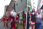 Peruánští policisté provedli zátah na drogové dealery v maskách Santa Clause.