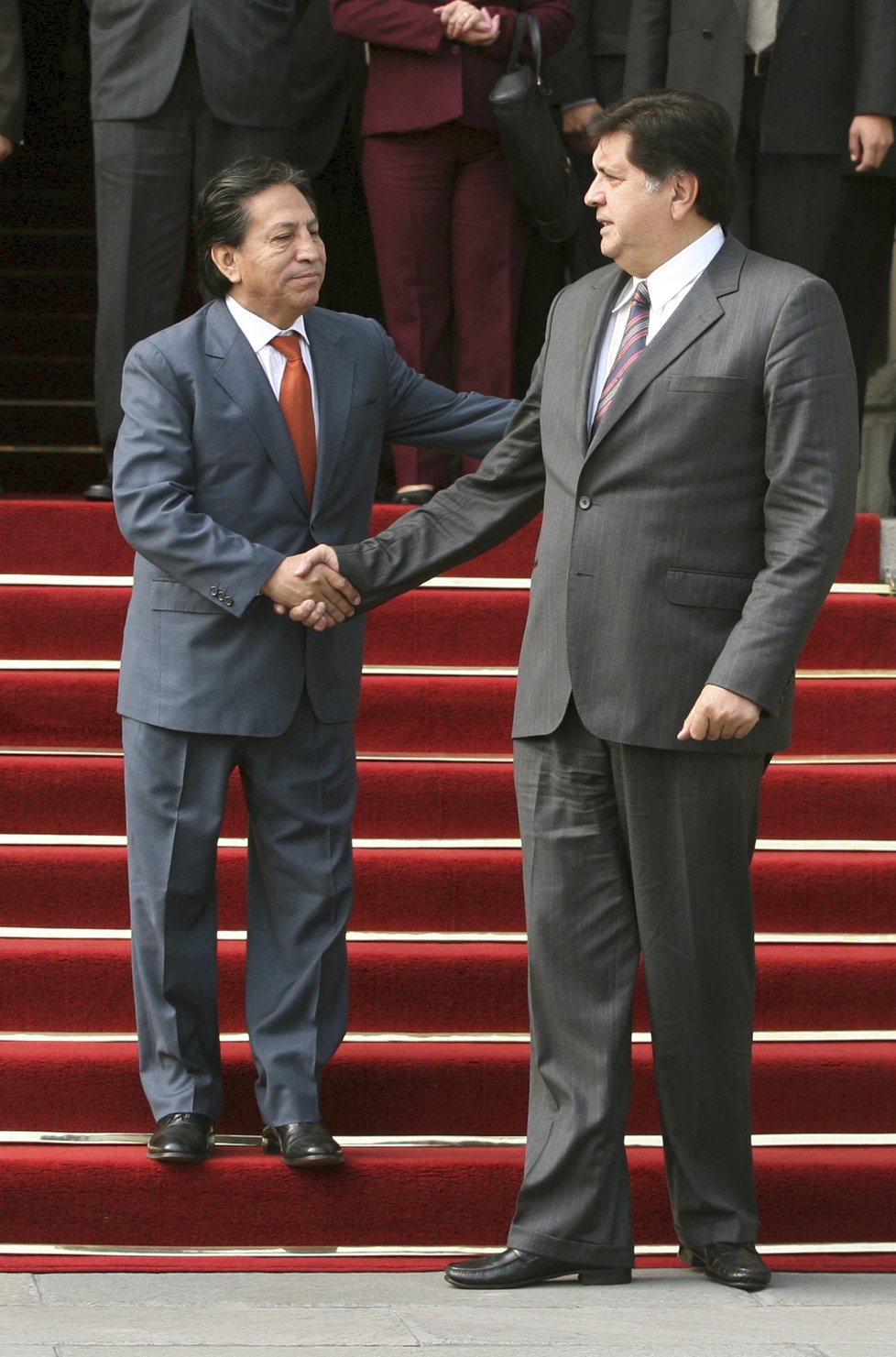 Exprezident Peru Alan García (vlevo)