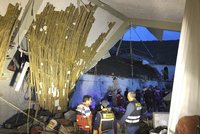 Tragédie na veselce: Nejméně 15 mrtvých, na svatebčany spadla v Peru hotelová zeď