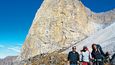Naše lezecké trio pod Sfingou