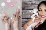 Influencerka (25) šokovala sociální síť: Svému pejskovi nalepila na drápky umělé nehty!