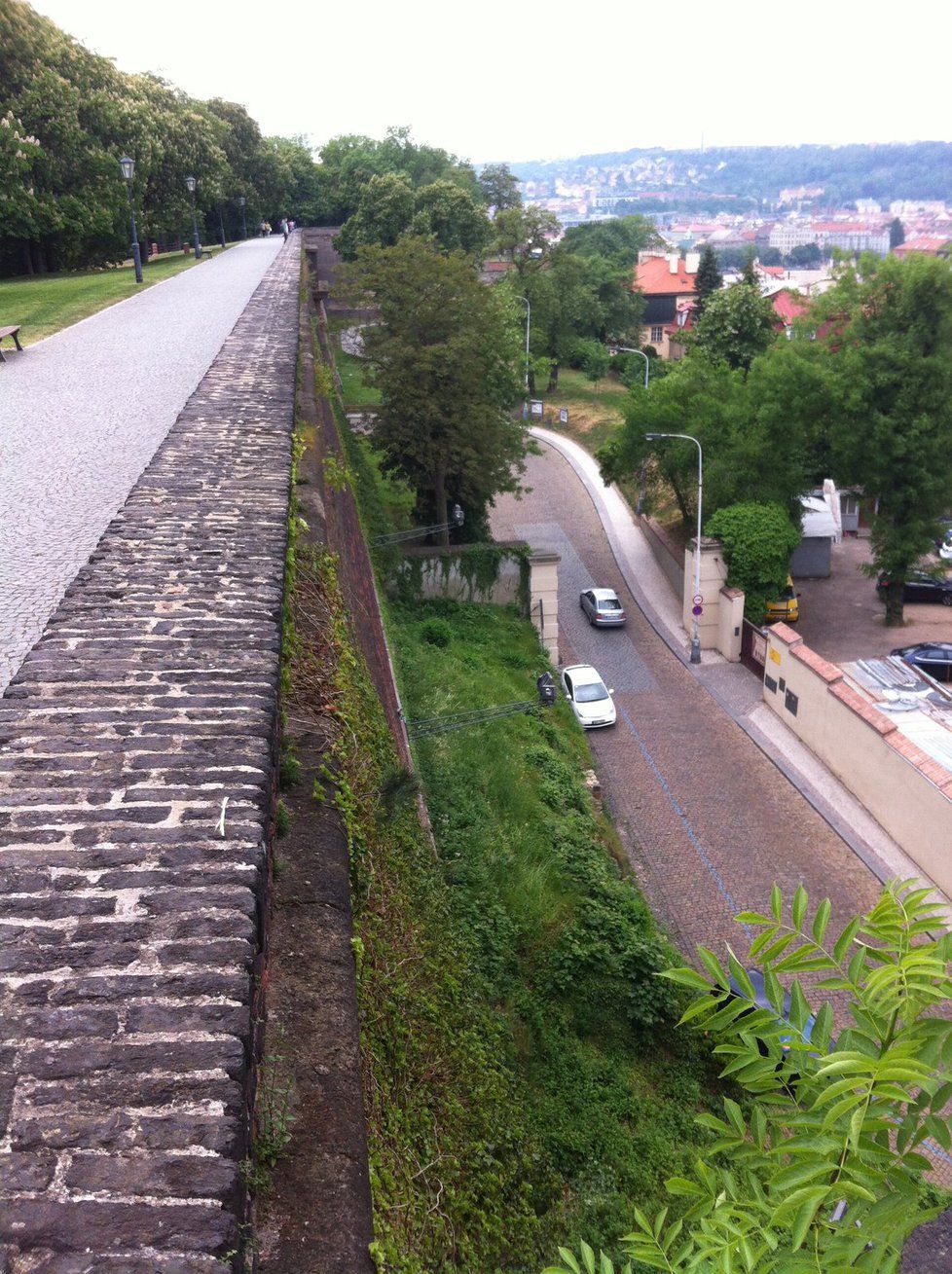 Vyšehradské hradby.