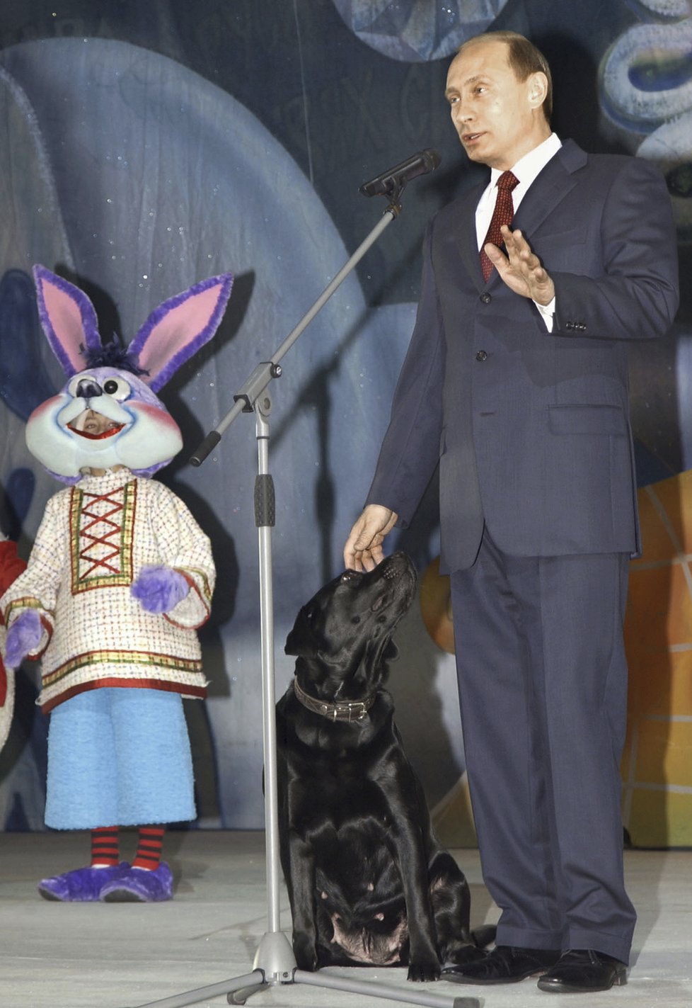 Vladimir Putin se svým psem Konim
