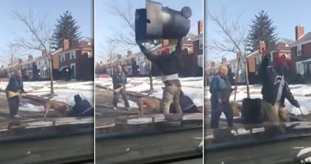 VIDEO: Pošťáka napadl vzteklý pitbull. Šest minut mu obřími zubisky drtil kotník