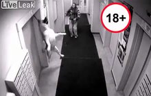 Děsivé VIDEO: Opilec nechal psa viset na vodítku, když se výtah rozjel vzhůru!