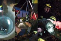 Sára spadla do 15 m hluboké studny! Z mrazivé vody ji vytáhli hasiči