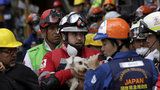 Psí zázrak: Záchranáři vytáhli po 6 dnech ze sutin živého psa. Zasypalo ho zemětřesení