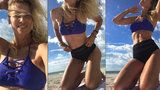 Sexy Daniela Peštová (47) se pokoušela o sexy fotky na pláži: Přivábila týpka v tangách! 