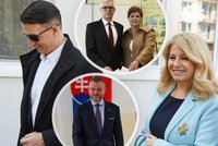 Volby ONLINE: Čaputová s přítelem a širokým úsměvem. Odvolili i Korčok s manželkou a Pellegrini