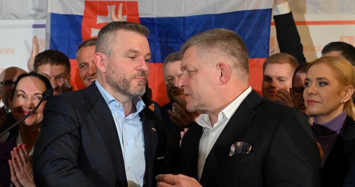 Peter Pellegrini vyhrál volby na Slovensku, gratuloval mu i premiér Fico (7.4.2024)