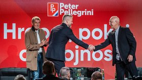 Petera Pellegriniho podpořil Andrej Babiš (3.4.2024)