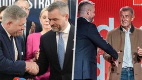 Petera Pellegriniho podpořil Robert Fico a osobně i Andrej Babiš (3.4.2024)