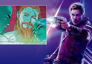 Peter Quill aka Star-Lord je bisexuál. Jupí.