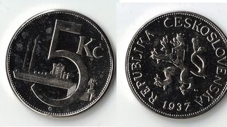 Obyčejná pětikoruna z roku 1937 se prodala za 153 tisíc. Vzácný niklový kousek ovládl červnové aukce Obyčejná pětikoruna z roku 1937 se prodala za 153 tisíc. Vzácný niklový kousek ovládl červnové aukce
