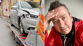 Zpěvák Petr Bende měl autonehodu